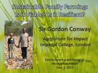 presentation de Gordon Conway