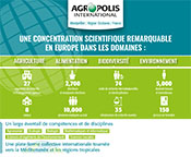 La communauté scientifique Agropolis International : 2700 chercheurs et enseignant, 500 en poste dans une soixantaine de pays partenaires - 74 unités de recherche inter-institutionnelles
