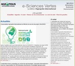 E-Sciences Vertes janvier-mars 2016