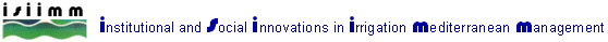Institutionnal and Social Innovation in Irrigation Mediterranean Management